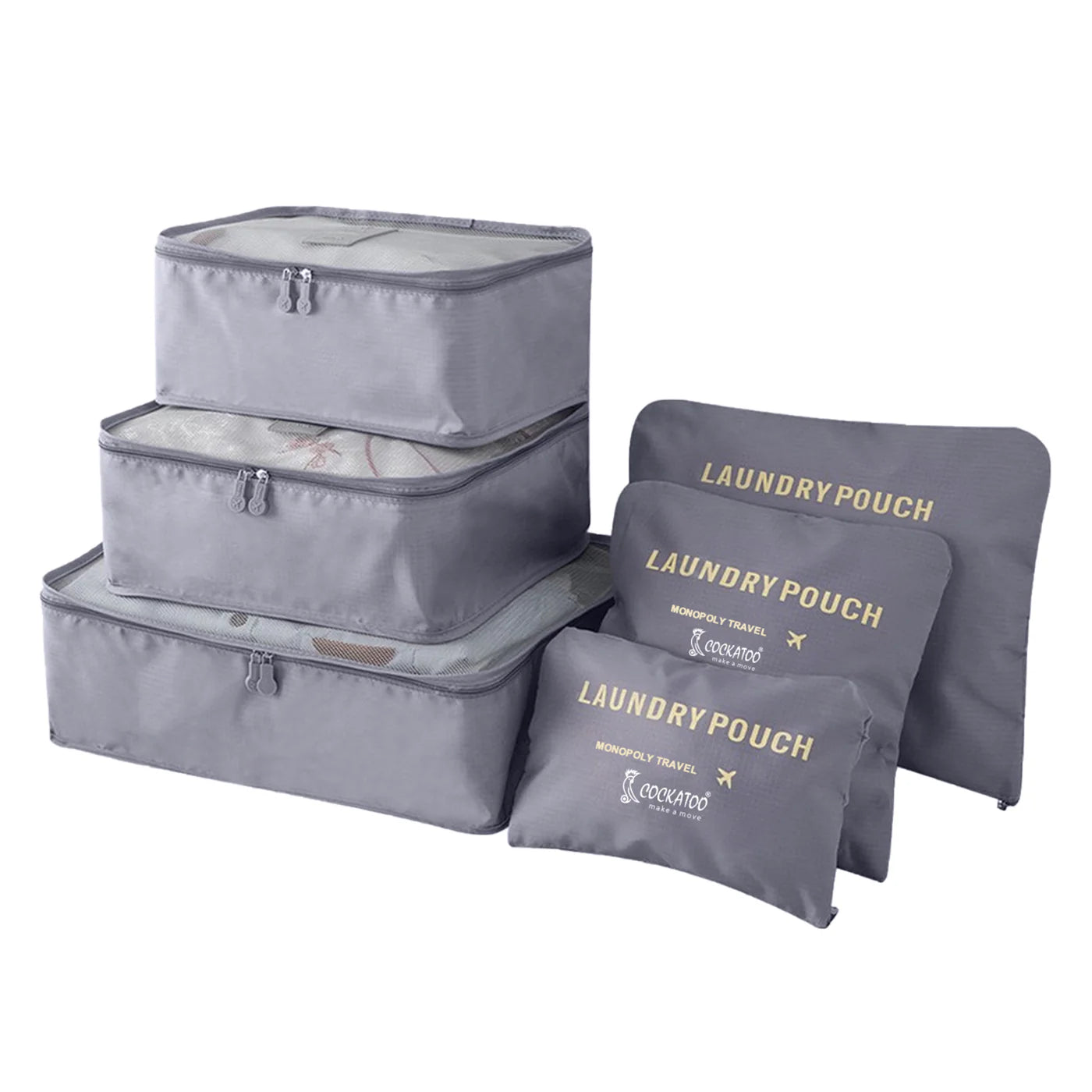 Ensemble de 6 Cubes de Rangement pour Voyage