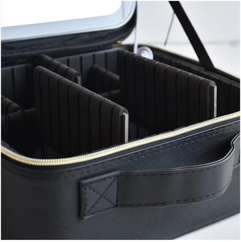 Valise de Maquillage Professionnelle avec Miroir et LED