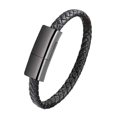Bracelet à câble USB pour chargement et transfert de données pour iPhone et Android