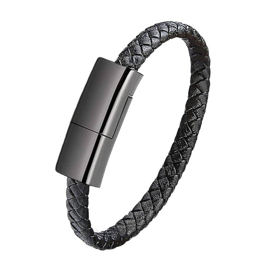 Bracelet à câble USB pour chargement et transfert de données pour iPhone et Android