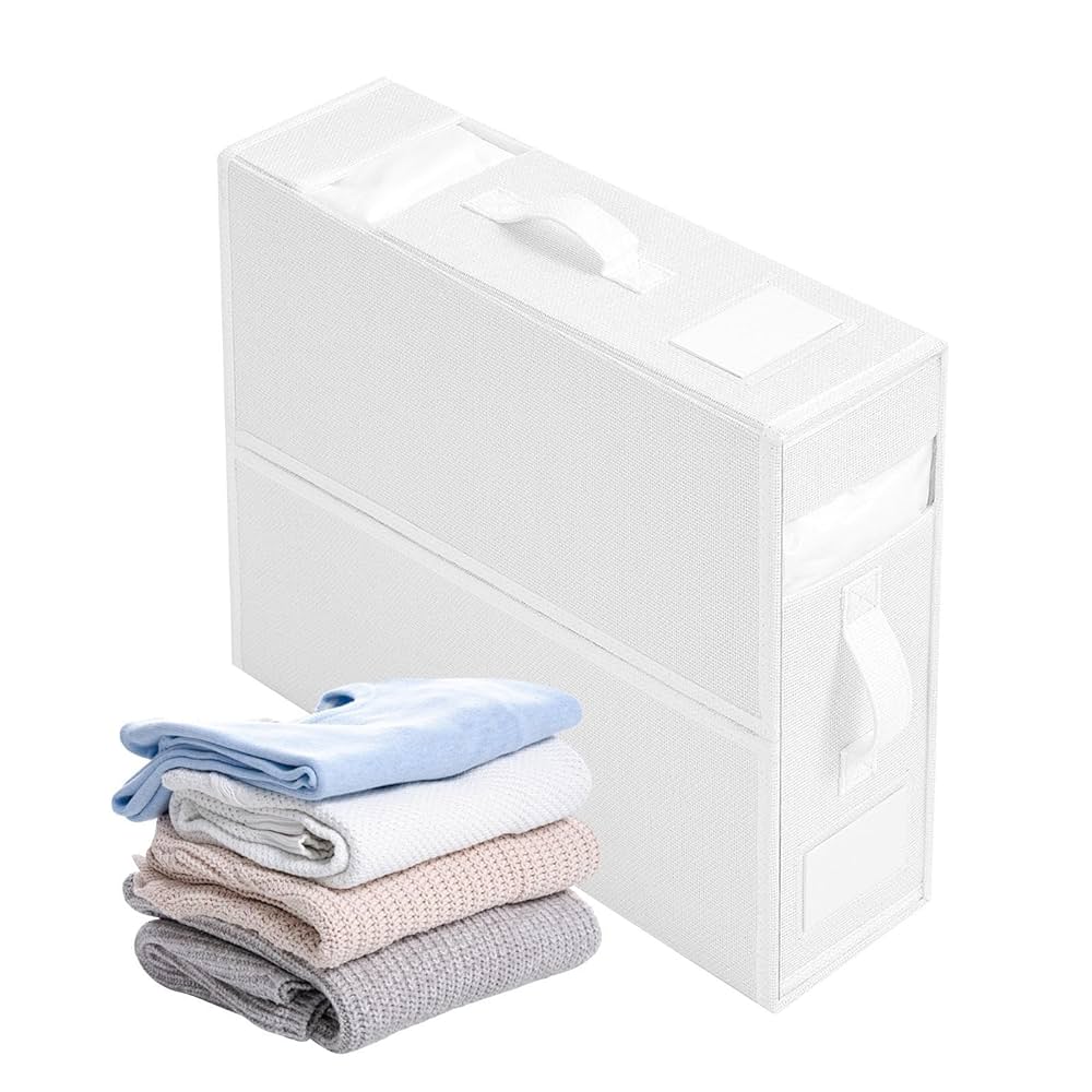 Organisateur de draps et Couettes pliable avec Poignée Renforcée