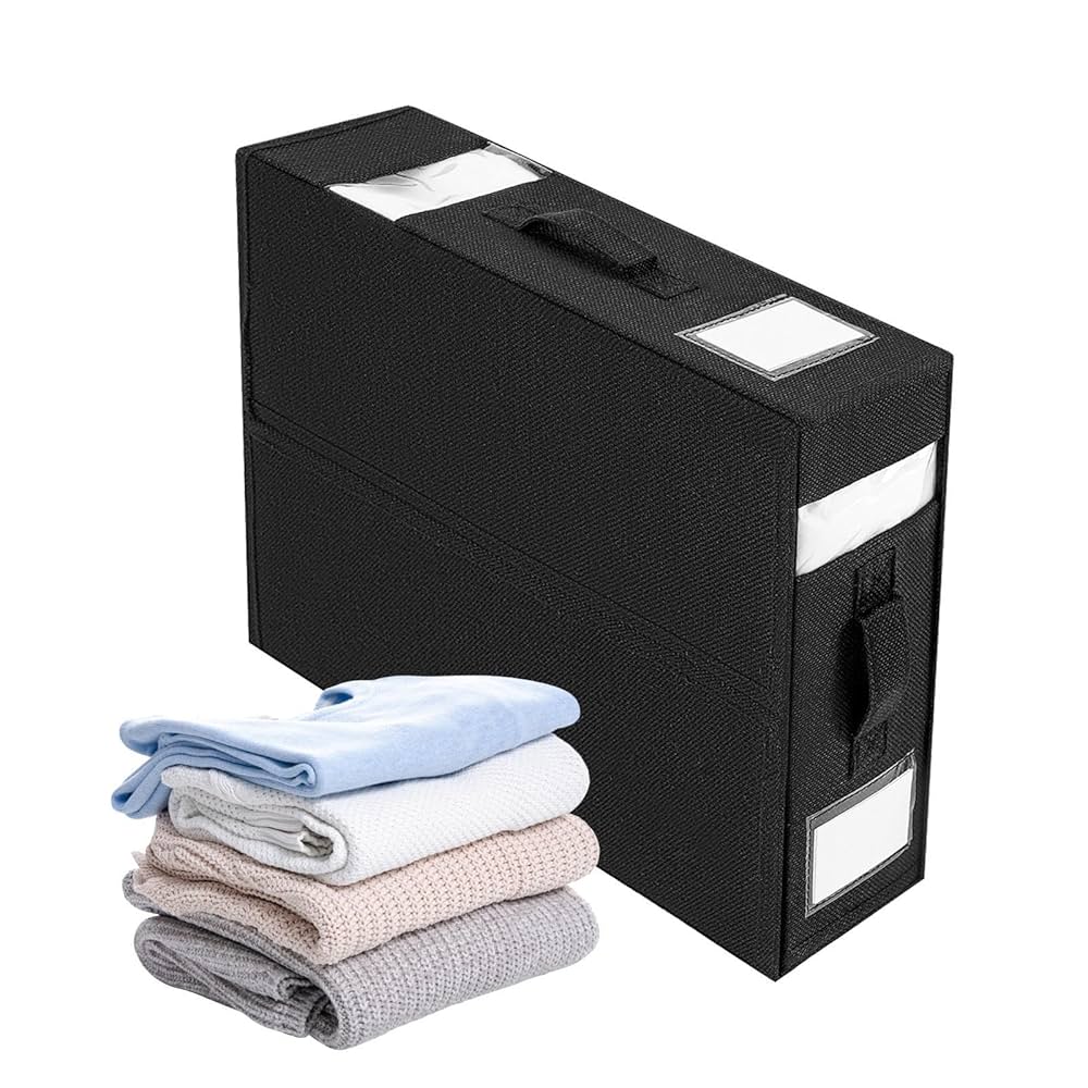 Organisateur de draps et Couettes pliable avec Poignée Renforcée