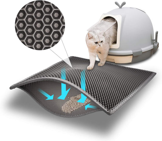 Tapis Litière Chat Imperméable Double Couche