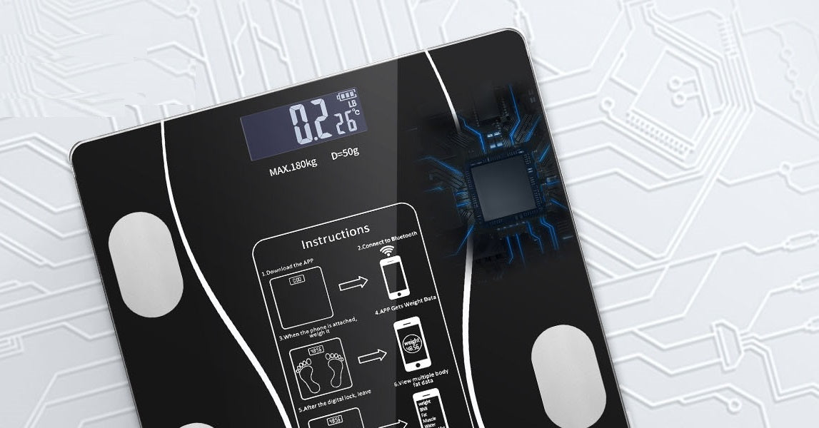 Balance Électronique avec Analyse Complète du Corps et Connexion Bluetooth