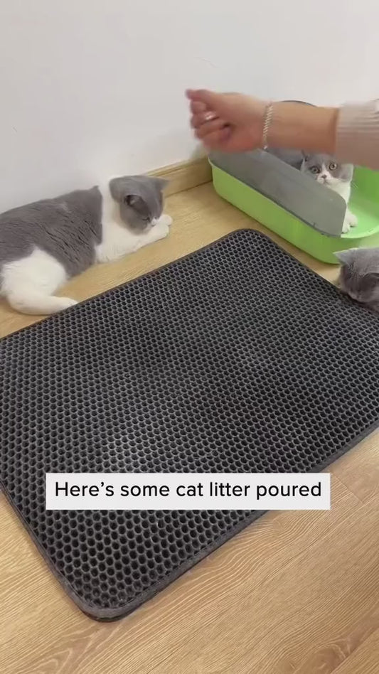 Tapis Litière Chat Imperméable Double Couche
